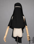 3-lagiger Niqab mit Rundschnitt